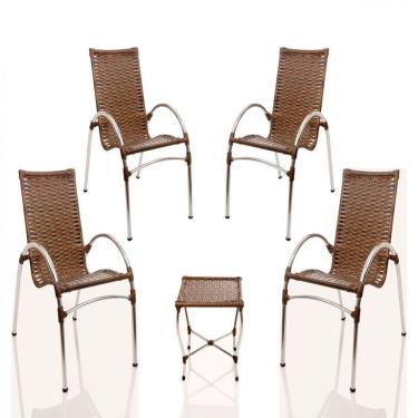 Imagem de Conjunto Poltronas Para Varanda Edícula Jardim Argila