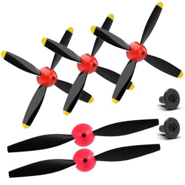Imagem de ANTSIR RC Plane Propellers Replacement for The Legend war Bird Series 400 4 Channel Hobby Remote Control Airplane - Set of 5 (red)