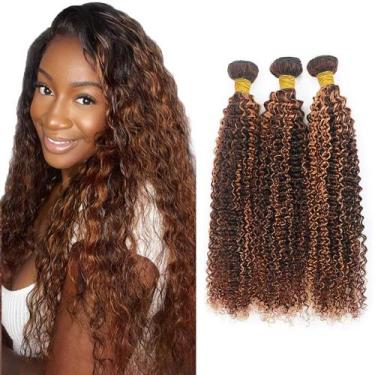 Imagem de Pacotes de cabelo Freiuoke Kinky Curly Brazilian Virgin 45-50cm