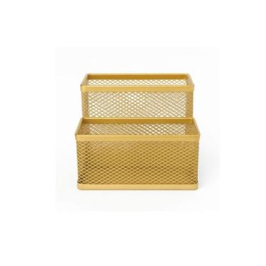 Imagem de Organizador de Mesa Porta Maquiagem Porta Caneta Porta Treco Metal Dou