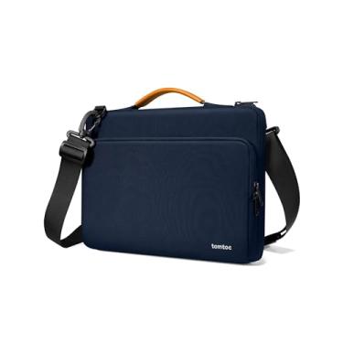 Imagem de tomtoc Bolsa de ombro protetora 360 para laptop M4 MacBook Pro 16 polegadas M3/M2/M1 Pro/Max 2024-2019, a NOVA RAZER BLADE 15/16, laptop Dell Inspiron 16, capa de acessório resistente à água