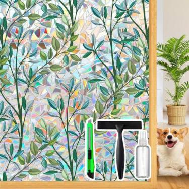 Imagem de Película de privacidade para janelas Dwersty Rainbow 35,4 x 157,4 cm