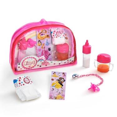 Imagem de Kit Boneca Bolsa Infantil rosa -1006- Mamadeira chupeta fralda acessór