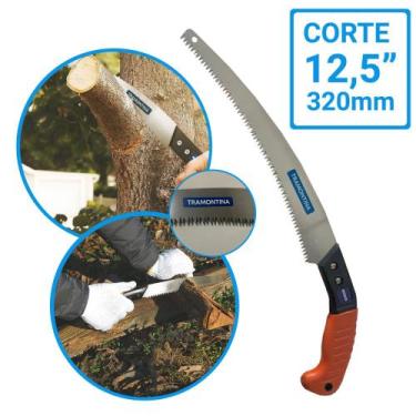 Imagem de Serra Serrote Fixo Para Poda Com Lâmina Aço 12,5 Cortador Para Podar T