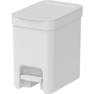 Imagem de Lixeira De Pedal Trium 6 Litros Branca Ou Lx4000