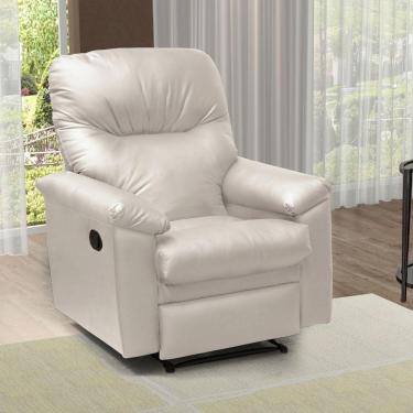 Imagem de Poltrona Reclinável Para Sala De Estar Bonn Corino Bege