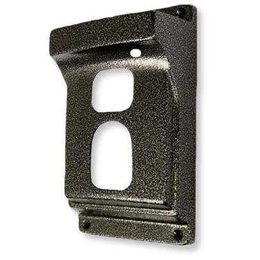 Imagem de Protetor de Interfone em Alumínio, Acabamento Craqueado Eletrostático Prata, Compatível com IPR 1010 e IVR 1010, 20x12cm