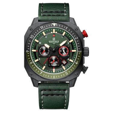 Imagem de Relógio Esportivo Impermeável Masculino Estilo Quadrado Luminoso Verde