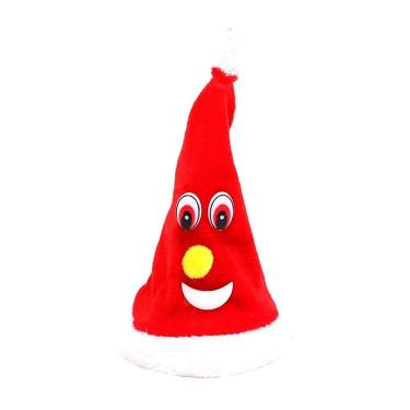 Imagem de Mini Arvore De Natal Gorro Canta Dança Enfeite Decoração Modelo Gorro
