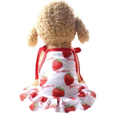 Imagem de Roupa de festa de cachorro adorável roupa colete vestido de cachorro roupas fashion