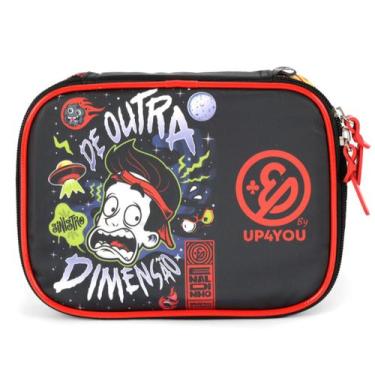 Imagem de Estojo Box Enaldinho Youtuber Escolar Up4you Preto Menino - Luxcel