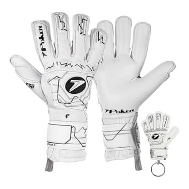 Imagem de Luva Profissional Futebol de Campo Champion 9 Poker Cor: Branco Tam:10