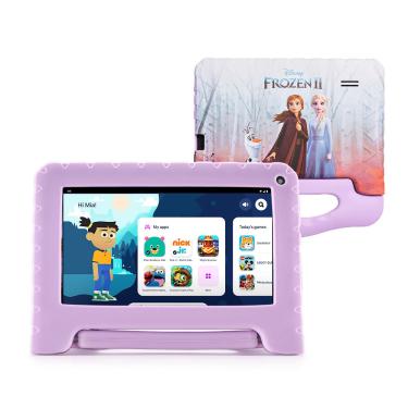 Imagem de Tablet Multi Frozen II com Controle Parental 7 pol 4GB RAM 64GB Android 13 Quad Core + Case + Wi-fi - NB416