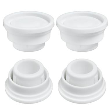 Imagem de 4 peças de para-choques de escada de piscina, tampas de borracha para escadas, pára-choques de escadas de borracha para piscinas, protetores de forro de piscina para acessórios de tubulação de natação