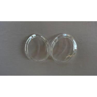 Imagem de Lente Farol Milha Azera 2010 2011 Acrílico Transparente Substituição Automotiva (Par)