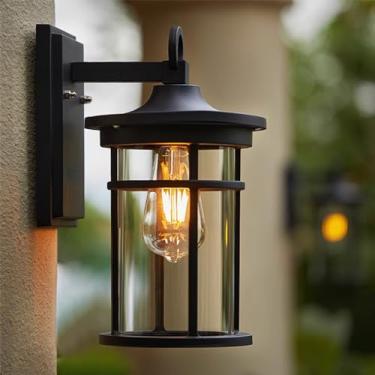 Imagem de Luminária de parede externa LED contemporânea, elétrica, simples e à prova d'água, para varanda, corredor, pátio, portão de casa, hotel, iluminação de parede (9263 Elétrica 1PCS)