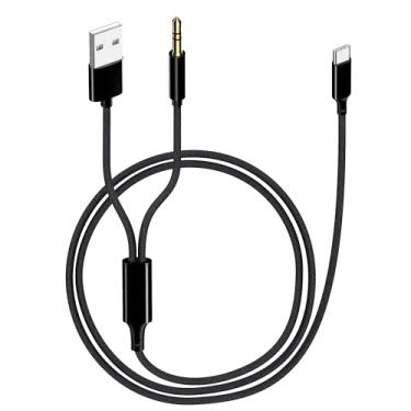 Imagem de sunshot Cabo USB C para auxiliar, USB C para conector auxiliar de áudio de 3,5 mm e cabo de carregamento USB, cabo estéreo de fone de ouvido, compatível com iPhone 15 16 Pro Max Plus, iPad Pro, Galaxy