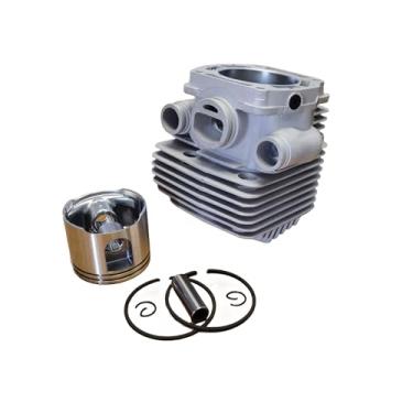 Imagem de Conjunto de pistão cilíndrico revestido cromado para peças de serra de corte de furo St-ihl TS700 TS800 56 mm substituir #4205 020 1200# (revestimento cromado)