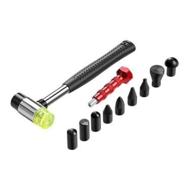 Imagem de Ysyqkn Ferramentas para Reparo de Amassados ​​sem Pintura, Martelos de Borracha, Kit de Ferramentas para Moldar E Nivelar, Leve E com Brocas.