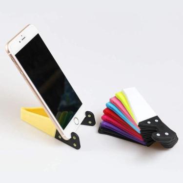 Imagem de Suporte universal para tablet e smartphones dobrável de em V rosa - DU