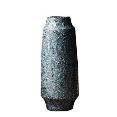 Imagem de Yalych Vaso decoração escritório arranjo de flores vaso decoração vaso de grés decoração de flores secas decoração vaso nórdico cerâmica sala de estar decoração de casa (tamanho: grande)