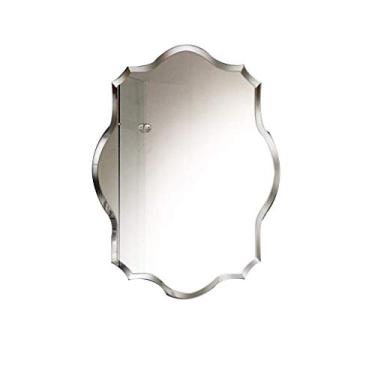 Imagem de Espelho de vestir espelho de maquiagem e pendurar na parede espelho de banheiro poligonal simples inclinação de parede espelho sem moldura para varanda sala de estar quarto espelho de beleza (tamanho: