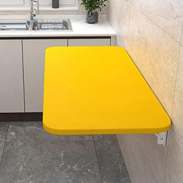 Imagem de Mesa dobrável montada na parede, mesa flutuante dobrável para economizar espaço, mesa dobrável flutuante, mesa flutuante montada na parede para estudo, quarto, banheiro ou lavanderia