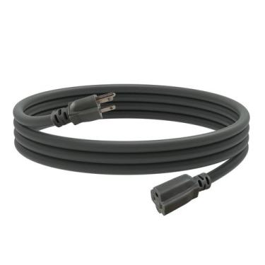 Imagem de Cabo de extensão externo EP 8 pés 12/3 SJTW 15A 125V cinza