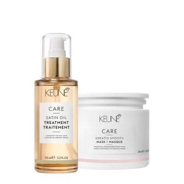 Imagem de Kit Keune Care Keratin Smooth Máscara e Satin Oil (2 produtos)