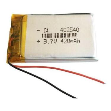Imagem de Bateria Com 2 Fios 420mah 402540 4mm X 25mm X 40mm 3,7v - BGB ENERGY B