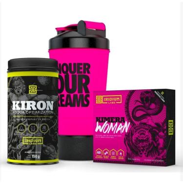 Imagem de Kit Desinchar - Kimera Woman + Kiron Chá Diurético + Coqueteleira Rosa-Unissex