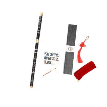 Imagem de Flauta de bambu profissional boa flauta transversal flauta de latão de duas seções para iniciantes (tom C)