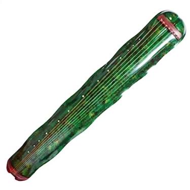 Imagem de Terno Guqin de Madeira de Abeto Profissional Verde para Prática Iniciante Nível de Desempenho