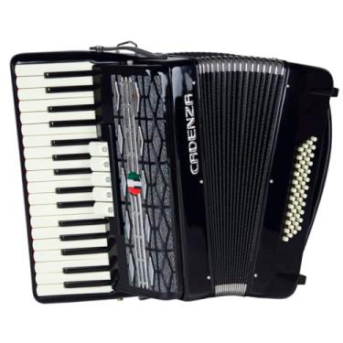 Imagem de Acordeon Cadenza Cd48/34 48 Baixos 34 Teclas (BK)