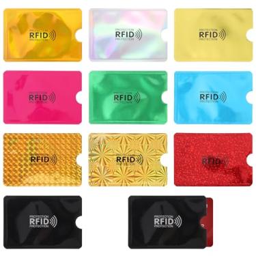 Imagem de SynHHergyx Capas com bloqueio RFID, 20 peças, protetor de cartão de crédito, portátil, antifurto, porta-cartão de crédito RFID para mulheres, homens, bolsas, carteiras, cartões de identidade, cartões