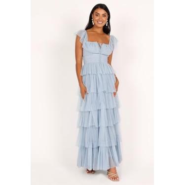 Imagem de Petal & Pup Vestido longo feminino Belle, Azul, G