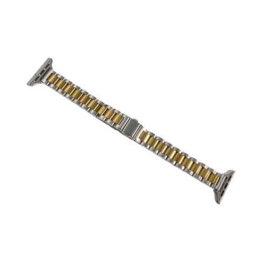 Imagem de Pulseira De Aço Inoxidável Com Fivela Fina Para Apple Watch Série 8 7 