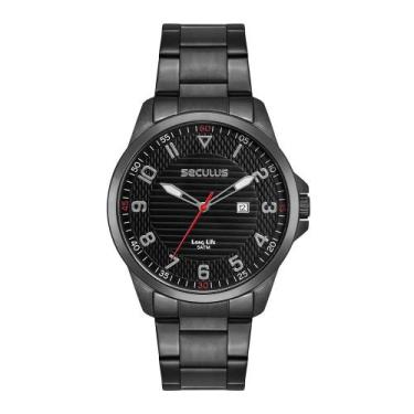 Imagem de Relógio Seculus Masculino Ref: 44298gpsvpa3 Casual Black