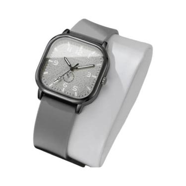 Imagem de Relógio Casual Feminino De Quartzo Com Pulseira De Silicone, Relógio E