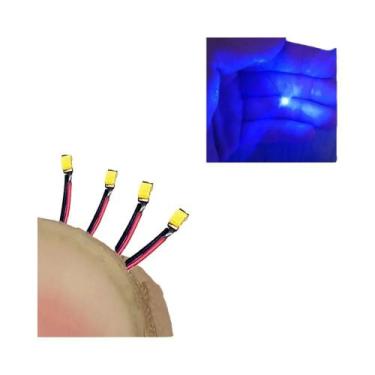 Imagem de Fio LED SMD Vermelho E Preto 40 Peças HO N OO Escala Pré-soldado Micro