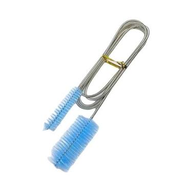 Imagem de Escova De Limpeza De Tubos De Aquário Em Aço Inoxidável Flexível Com M