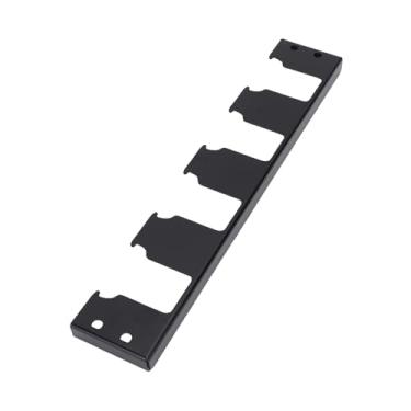 Imagem de Hyuduo Solução de Armazenamento Lateral de Suporte de Bateria de 4 Slots Com Braçadeiras de Trilho de Canto Instalação Fácil Em Trilhos de Alumínio Construção Durável Em Aço Carbono para Organizador