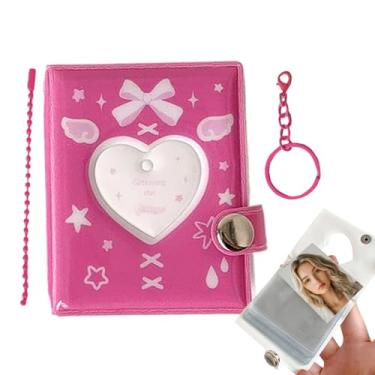 Imagem de Álbum de Fotos,Porta-chave Impermeável PVC Pendente - Suporte de Bolso para 32 Fotos - Para Aniversário Casamento dos Namorados Uso Diário Viagem Crianças Adultos
