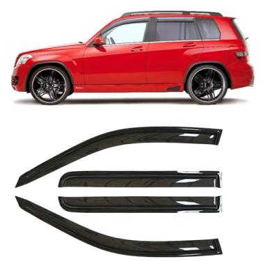 Imagem de VICOJETOR 94773 Defletor de vento de janela lateral à prova de sol, 4 peças de substituição de proteção, conjunto de protetores de chuva, viseira de janela adequada para Buick Envision 2016-2020