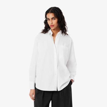 Imagem de Camisa Lacoste em Popeline e Algodão tamanho extra grande Feminina-Feminino