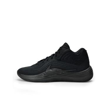 Imagem de Nike Tênis de basquete unissex Precision 8 Mid, Preto/Preto/Preto, 14.5 Women/13 Men
