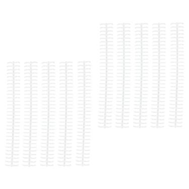 Imagem de Naroote Espinhos de Ligação de Plástico Reutilizáveis ​​com 30 Furos de 1/2 pol. de Diâmetro - 10 Pentes de Ligação para Material de Escritório e Escolar (#12)