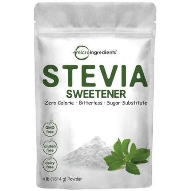 Imagem de Adoçante em pó Stevia com eritritol vegetal 1,8 kg Keto - Micro Ingred
