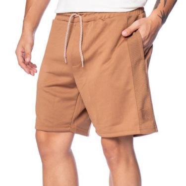 Imagem de Bermuda Masculina Gangster Moletom Caramelo, Caramelo, G