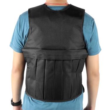 Imagem de Generic Colete de Peso Ajustável para Exercícios Esportivos Com Design de Gancho e Laço, Carga Máxima de 20 Kg, Adequado para Treinamento de Força, Material Resistente Ao Desgaste (Preto)